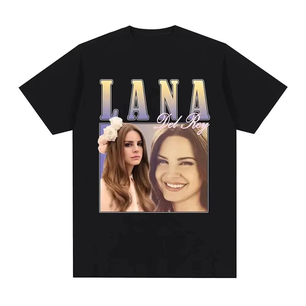 Singer Lana Del Rey Print T Shirt Women Fashion Hip Hop Men's Tshirts Streetwear Harajuku Short Sleeve T-Shirt Unisex Tee