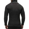 Men's Knitted Sweater Coat High Collar Button Large Size Sweater