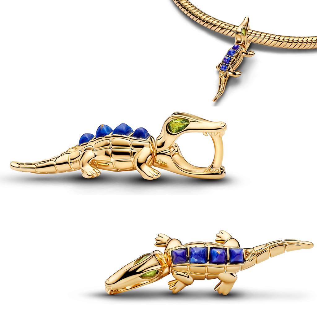 S925 Silver Cute Dog Charms Bead Keychain Animal Puppy Teddy Yorkshire Terrier Crab Paw Whale Rooster Snake Crocodile Jewelry