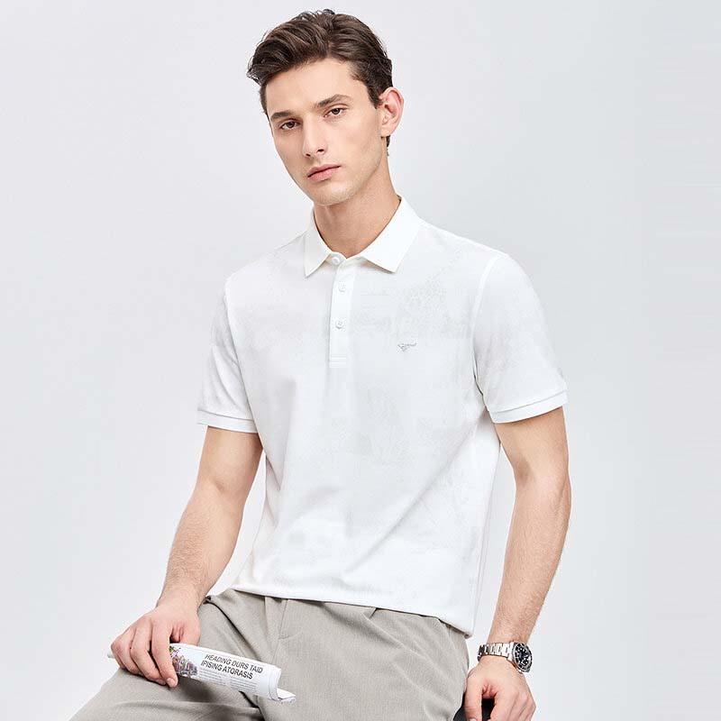 SEPTWOLVES Men's Cool-Feel Short Sleeve Polo Shirt