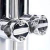 2 Stück Hochwertiges Marinezubehör Boot Edelstahl Klemme Aufsteckbar Angelrutenhalter Schienen für 7/8'' bis 1'' Rohre