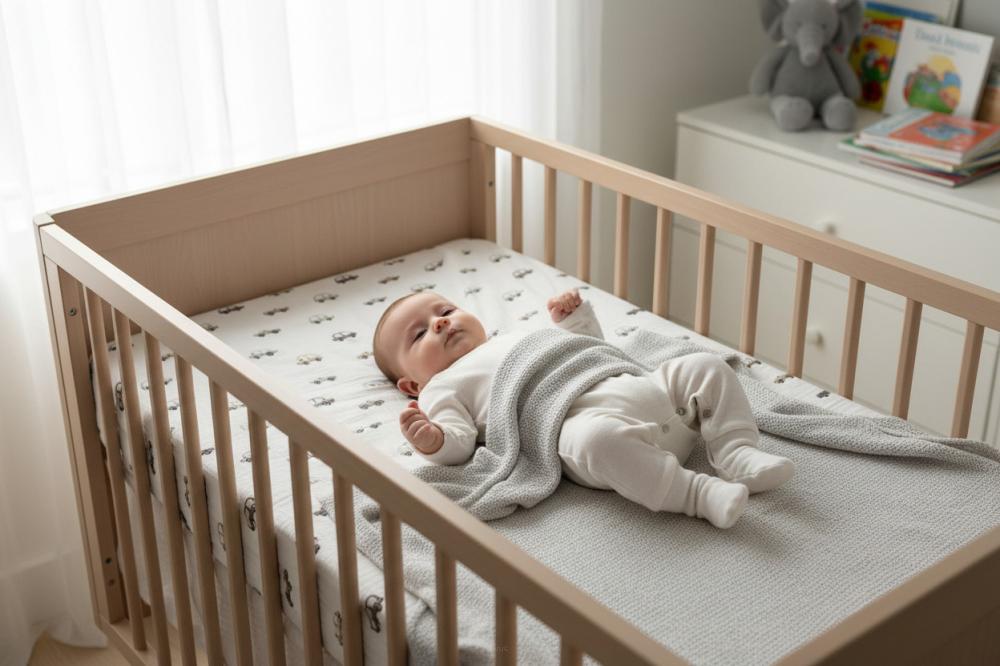 Muslin fitted sheet for crib 120*60 (cars)
