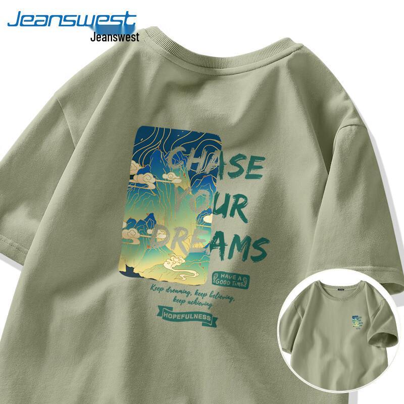 Мужская футболка с графическим принтом из плотного хлопка Jeanswest L