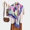 New fashion 111 mulberry silk silk scarf, women's Spring Festival gift for elders to keep warm 111 silk collection
