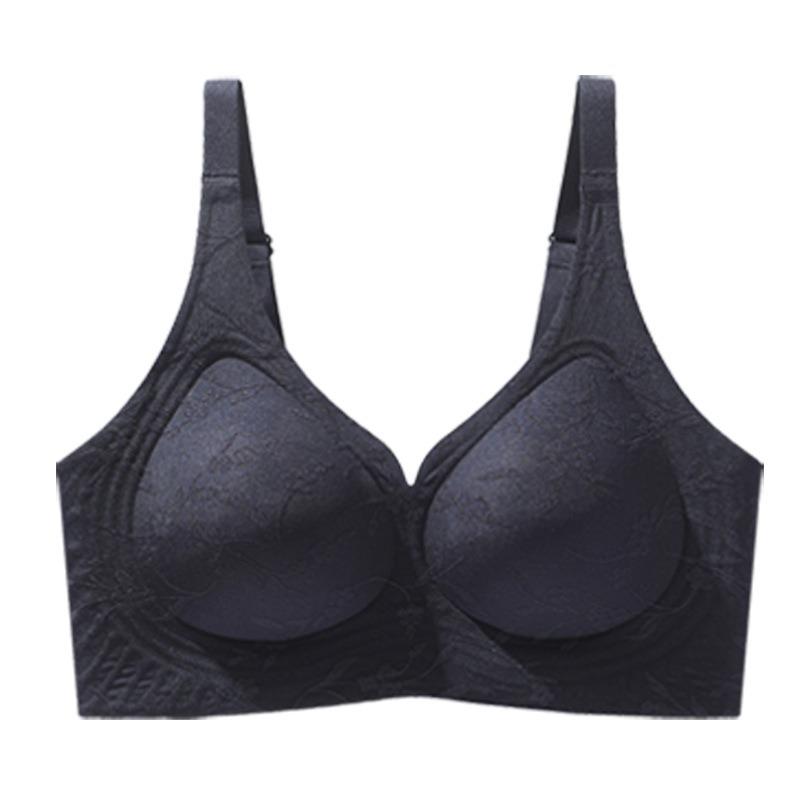 Small Chest Push-up Anti-sagging Underwear Without Steel Ring Soft Support Chinese Style Jacquard Bra