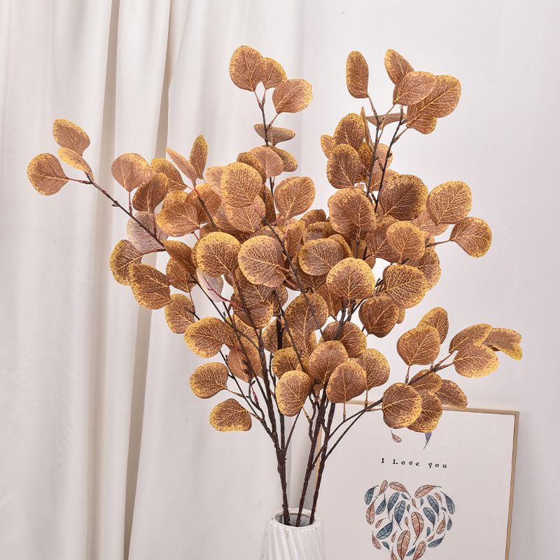 Artificial flower Silk Long branch Eucalyptus combination bridal bouquet Wedding Home vase table DIY gift box scrapbook Decor