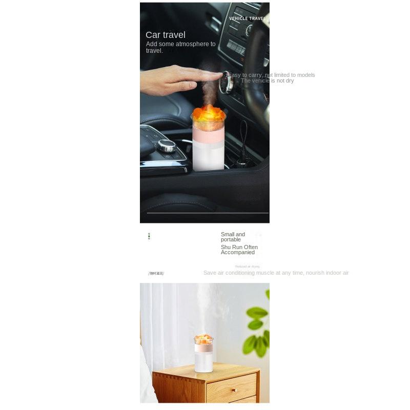 Crystal rock colorful ambient light humidifier