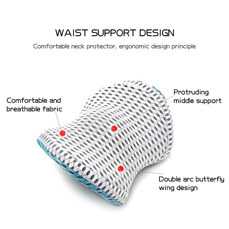 Breathable Memory Cotton Physiotherapy Lumbar Pillow Waist For Car Seat Back Pain Support Cushion Bed Sofa Office Sleep