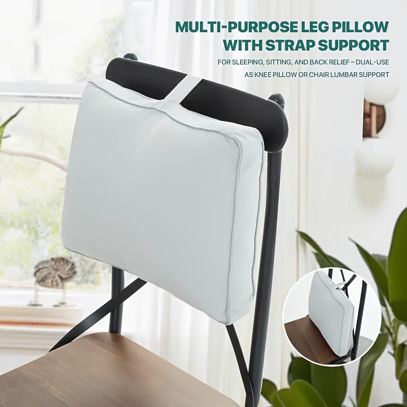 Memory Foam Knee Pillow for Pregnant Women – Adjustable Leg Support with Straps