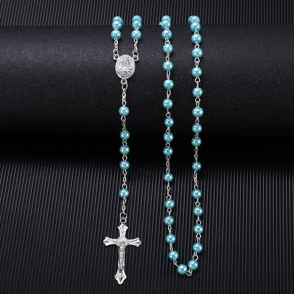 6mm Rosary Beads Rosary Beads Necklace Simple Style Women Necklace for Teenage Girl