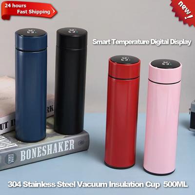 Intelligente Vakuum-Thermos-Wasserbecher 500ML Touch Intelligente Temperatur Digitalanzeige Becher 304 Edelstahl Vakuumflasche Becher