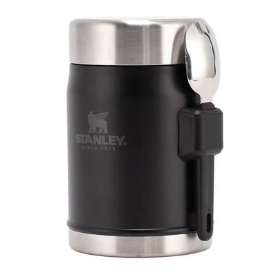 Stanley Classic Vacuum Food Matte Legendary Food Jar Spork Jar, 400ml, Black, + (Product Number 10-09382-005)