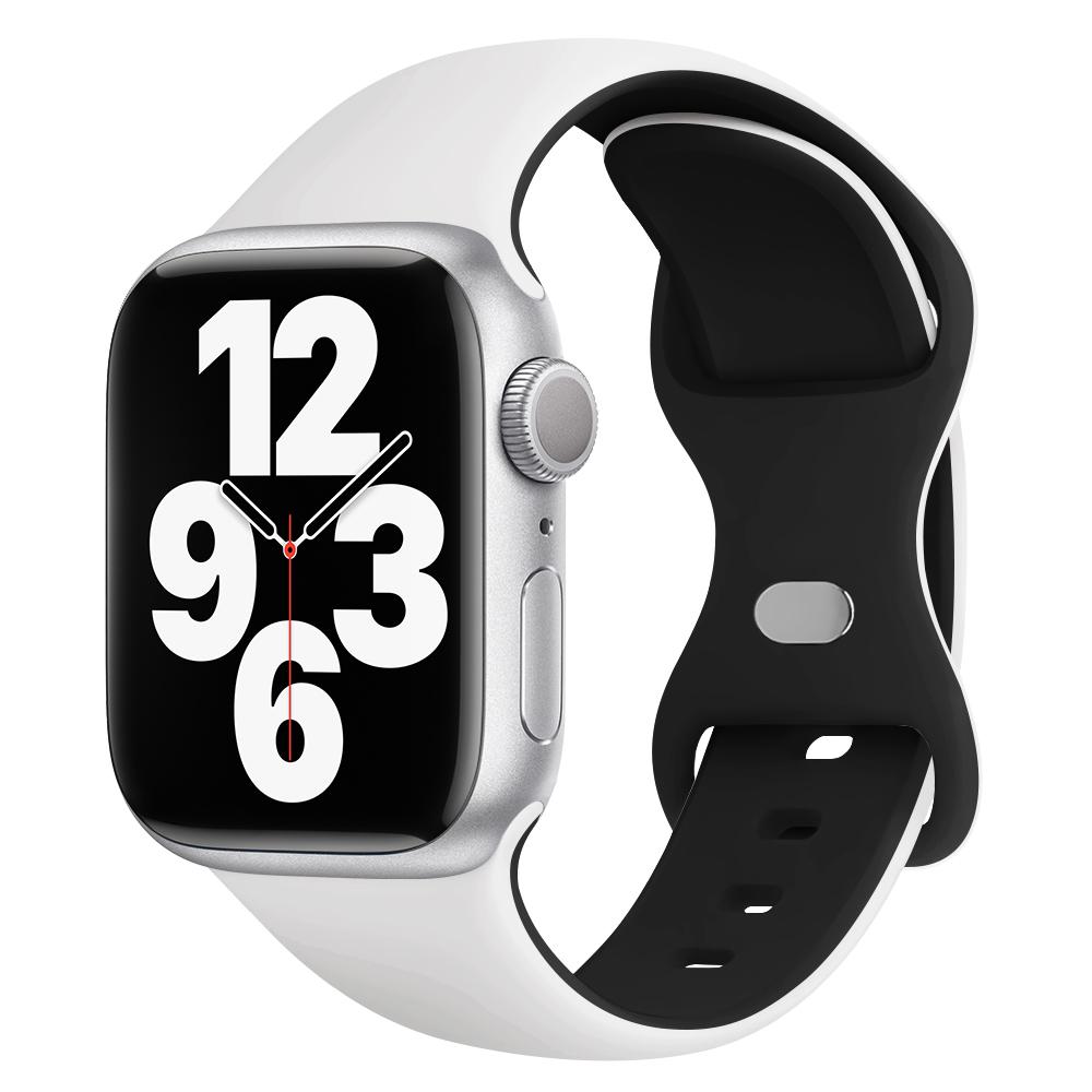 Silicone Strap For Apple Watch Band 44mm 45mm 41mm 40mm 49mm 42mm 38mm 46MM Sport Bracelet iWatch Series Ultra 2 SE 10 9 8 7 6 5