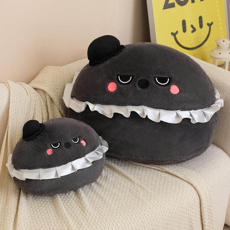 Cute Cartoon Animal Ball Shape Pillow Stuffed White Rabbit Snowman Black Crow Yellow Chick Back Support Cushion Decor Gift