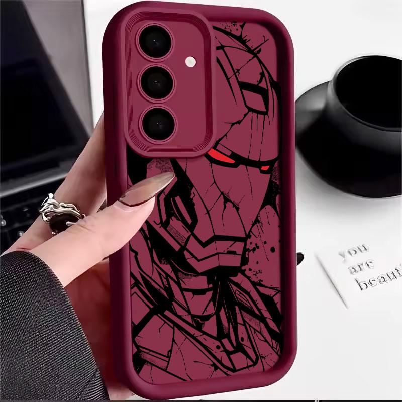 Cool Marvel Deadpool Ironman S26 Ultra Case For Samsung Galaxy S26 S25 S24 S22 S23 Ultra S21 Plus S20 S25 FE 5G Protection Cover