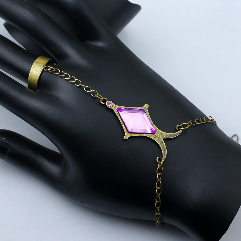 Madoka Puella Magi Magica Soul Bracelet Purple Character Cosplay Girls Cartoon