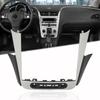 PIT66 Dash Radio Bezel Trim Vent Compatible with Chevy Malibu 2008-2012 Silver Black