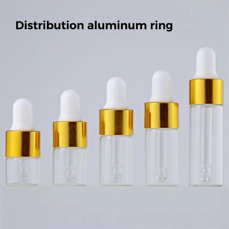 5Pcs Clear Glass Dropper Bottles With Lids Accurate Droppers For Essential Oils Serums Diy Skincare Samples