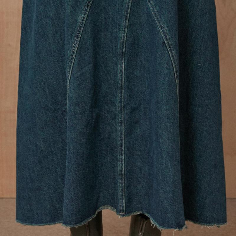 MAxzA NAturAl WAshing A Line Denim Skirt Zc10qs009on