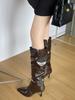 But Knee Boots Thin Heel Pointed High Boots 2025 Autumn New Thin Boots Long Boots Sleeve Boots Do Not Drop