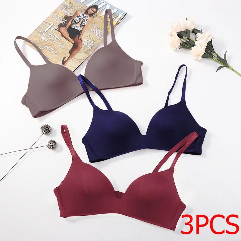 Breathable Bra 2 Bracelet Strapless Slim Seamless Without Rims Gather Sexy