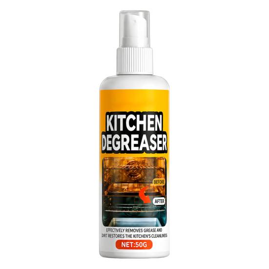 Grease Remover for Kitchen Grill Cleaner Spray, Heavy-Duty Cleaner, Effectively Barbecue Degreaser Remove Stains Degreaser, BBQ Grates Ovens Stovetops 50g