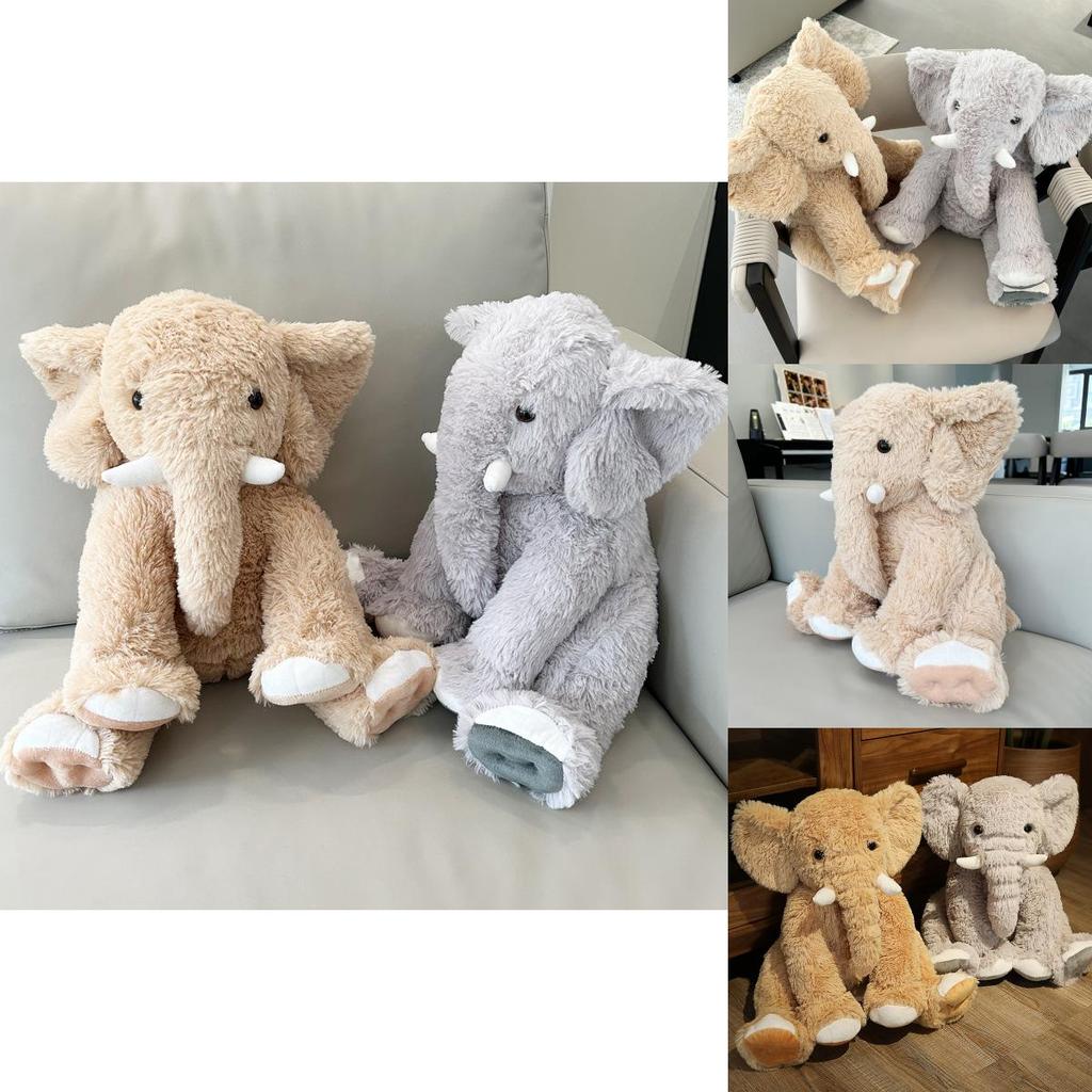 Huggable Plush Elephant Pillow Stuffed Toy For Children Super Soft Short Plush Material