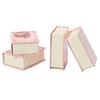 Creative Book Shape Jewelry Storage Box Mini Flip Cover Ring Box Vintage Gift Packaging Box for Valentine's