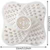 Bouchon de drain douche - AIMOONSA - Lot 2 - Silicone PVC - 13 x 13 cm - Ventouse anti-cheveux