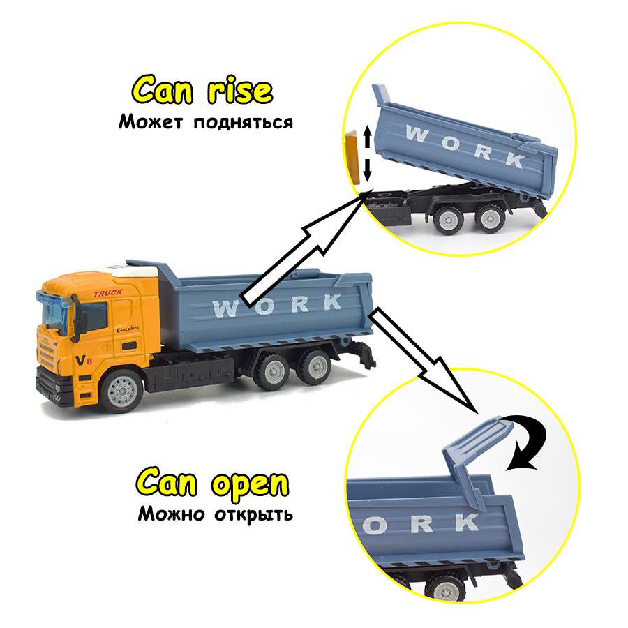 Inertia Engineering Car Toys for Children Diecast Alloy Construction Vehicle Truck Model for Kids