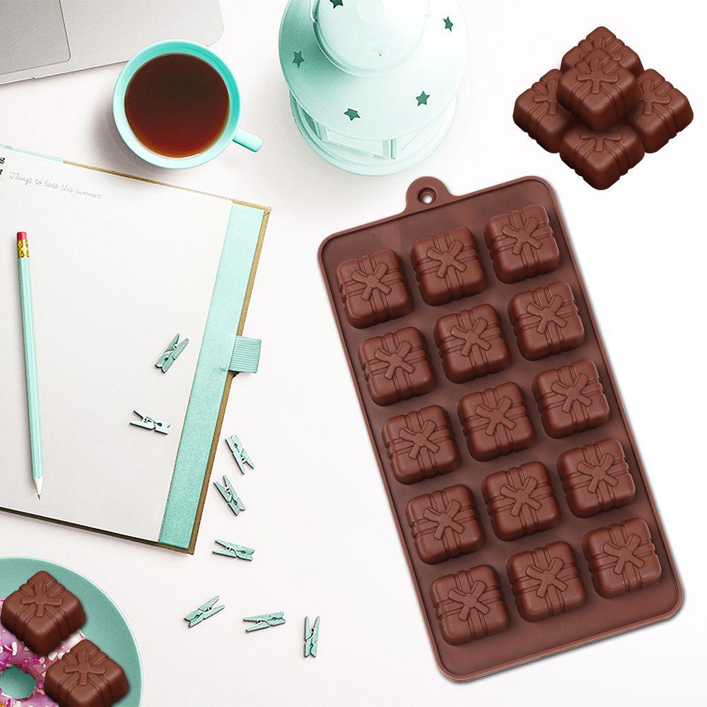 Pastry Decorating Handmade Silicone Chocolate Mold 3D Mould Cooking Baking Tools Christmas Gift Box