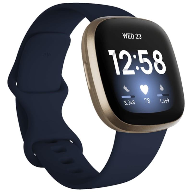Fitbit Versa 3 smartwatch GPS integrated Midnight Blue/Gold