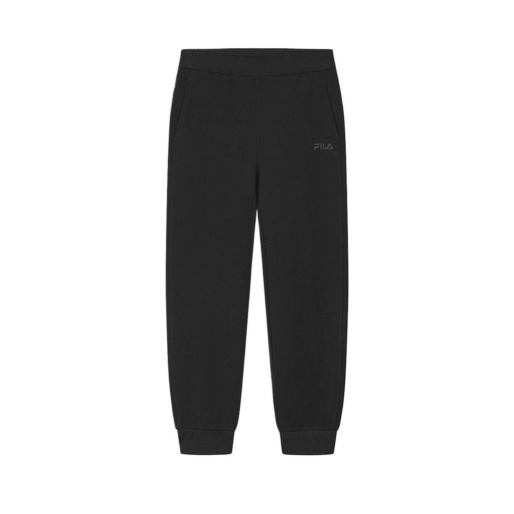 New FILA Knitted Sweatpants Women's Jet Black BK F11W518601A-BK