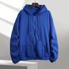 Felpa con Cappuccio da Uomo Cappotto Tinta Unita Cerniera Maniche Lunghe Cardigan Tasche Tieni Caldo Coulisse Cappuccio Felpato Cappotto Primaverile Abbigliamento Maschile