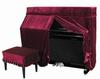 Gold Velvet Piano & Bench Cover Set (Back Length 40CM)