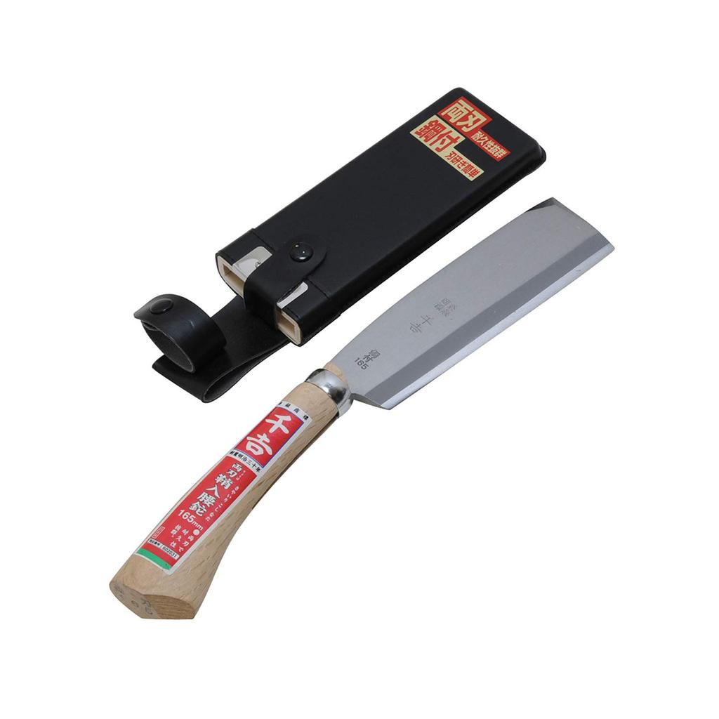 Senkichi Double-Edged Waist Hatchet with Sheath, 165mm