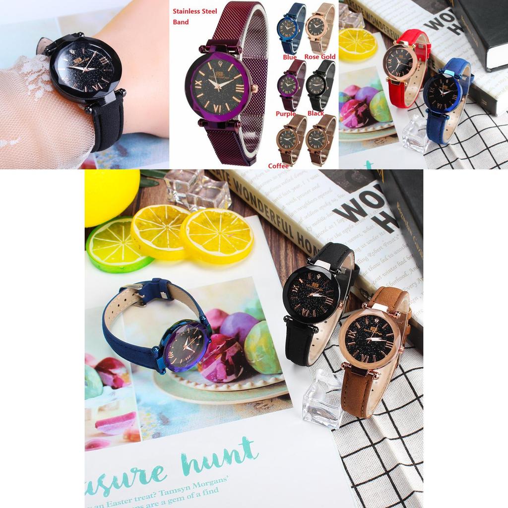 Premium Starry Sky Watch With Waterproof Design And Magnet Strap Buckle For All Occasions