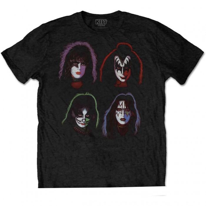 Kiss Unisex-Erwachsene Faces Baumwoll-T-Shirt
