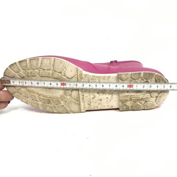 Fabio Rusconi Rubber Long Rain Boots 39 24.5 Pink Italy(USED)