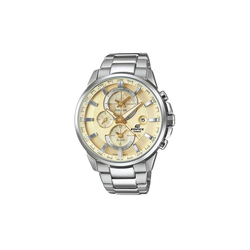 

Casio EDIFICE 100 meters waterproof quartz movement stainless steel strap Japanese and Korean watch men s watch yellow dial ETD-310D-9A жовтий