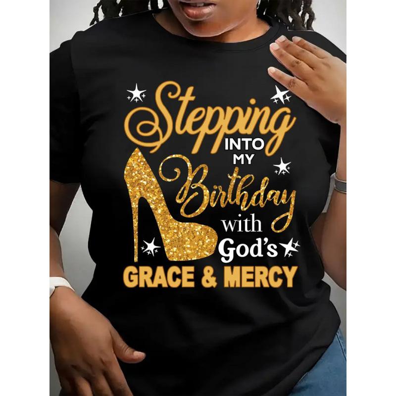 Women Summer Round Collar Cotton Oversize Printed T Shirt - Fashion Short Sleeve Top