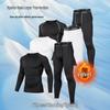 Set Termico Fitness Asciugatura Rapida da Uomo - Autunno/Inverno Taglie Forti Tuta Strato Base
