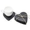 Table Coaster Japanese Style Reusable Slate Stone Drink Coaster Decorative Kitchen Tea Cup Mug Heat Resistant Rock Coaster