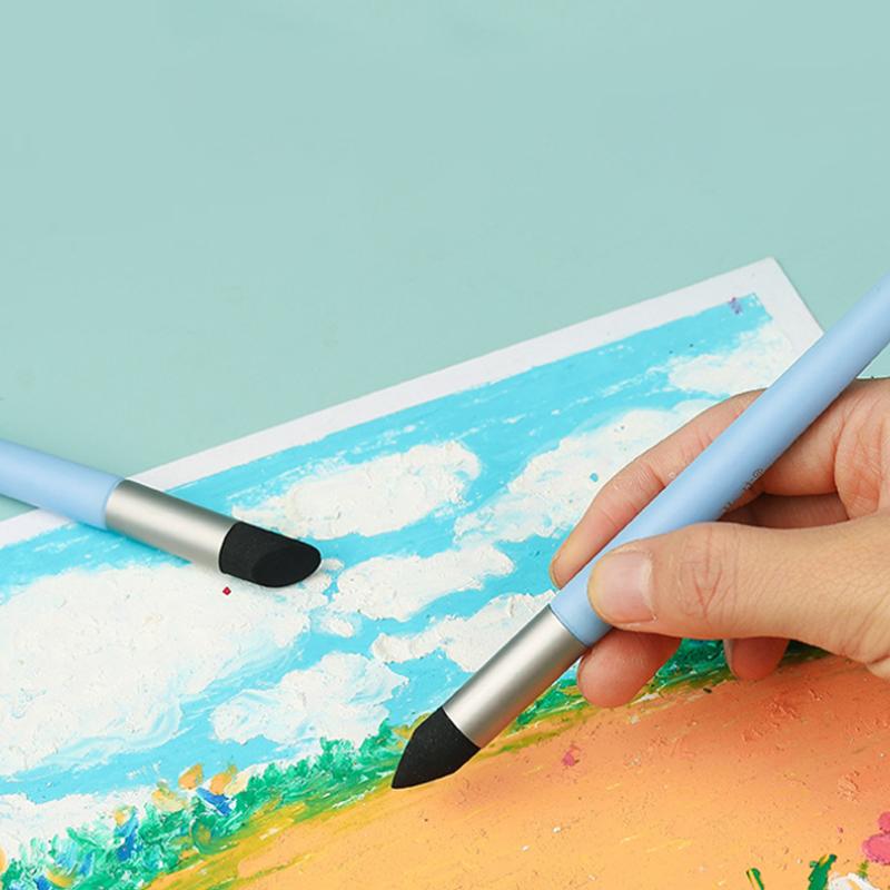 1/3Pcs Color Shaper Painting Tool Color Shaper Tool For Oil Painting Paint Brush Inclined Tip Round Tip Pastel Blending Tools