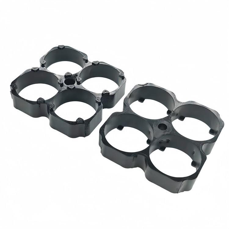 18650 Battery Holder 2x2 Fixed Bracket, 19mm Spacing, 18.5mm Diameter for Electronic Scale