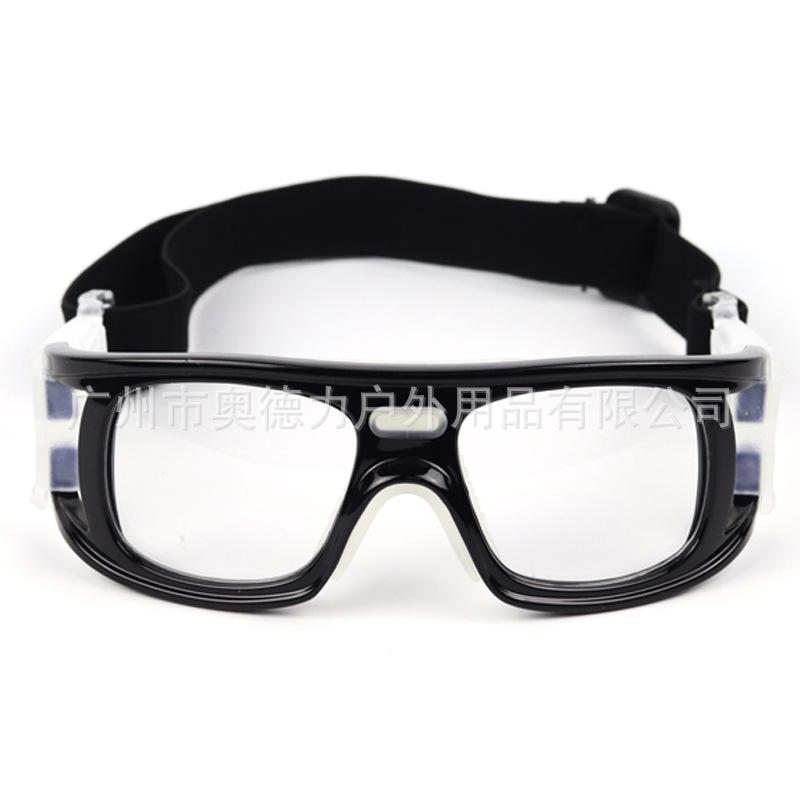 

Directly supplied outdoor basketball goggles UV400Sports goggles for volleyball, football, golf, unisex Black Frame Transparent S