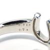 Used no brand Ring Round Modified Brilliant EU#53.5 Pt900Platinum/diamond 7.6g Platinum around 13.5