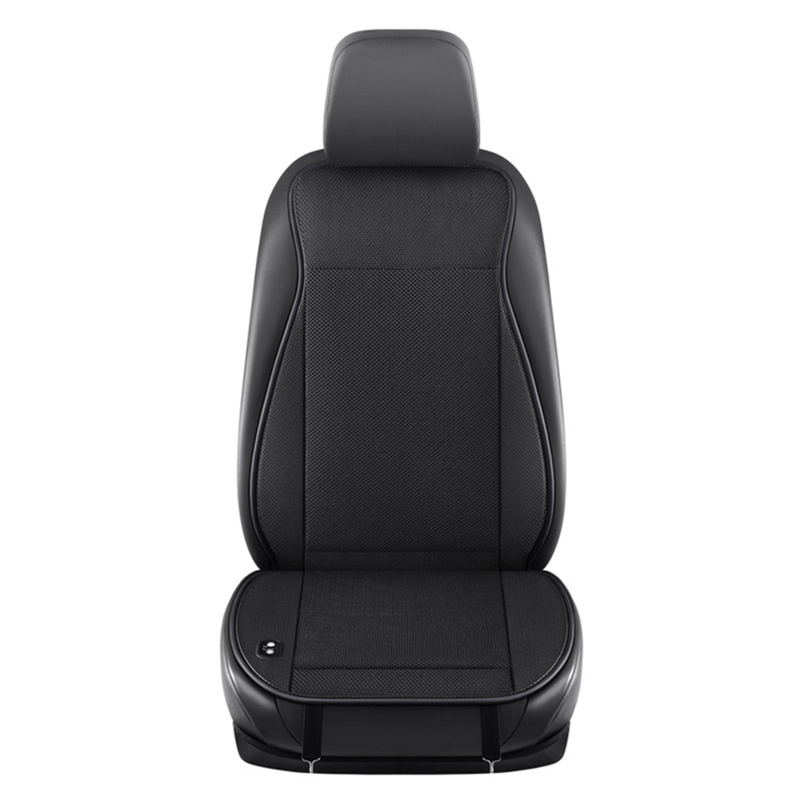 

Охлаждающая подушка для сиденья, 24 В, летний дышащий вентилируемый чехол для сиденья с вентиляторами для грузовика, черный 12V чёрный