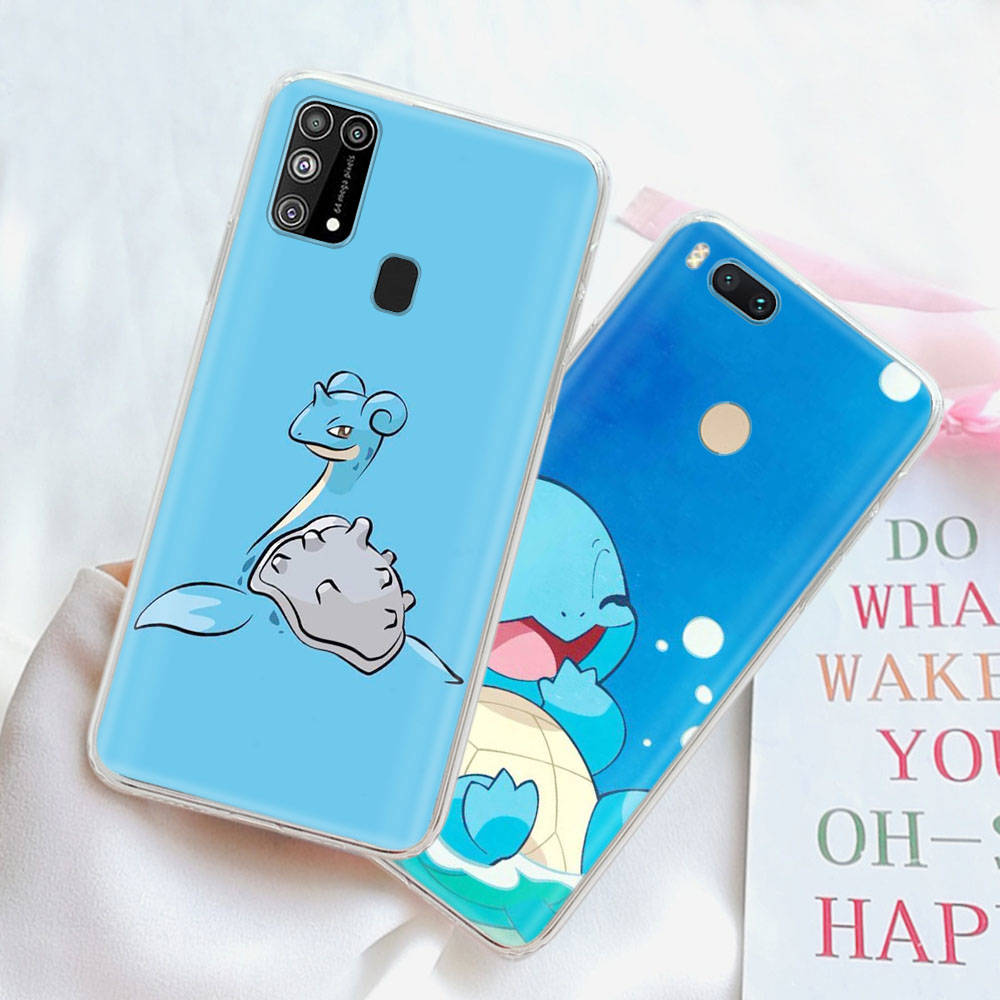 PK15 Niedliche Pokemon Transparente Hülle für Samsung A04 A14 A23 M33 M53 Realme 10 9 C35 C55 VIVO Y02 Y12 Infinix Hot 30 Note 11 Tecno Spark 8P Pro