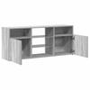 TV Stand with LED Lights Grey Sonoma 120 x 30 x 50 cm